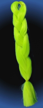 Neon green braids